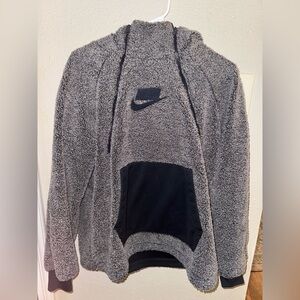 Nike Half Zip Sherpa Pullover Hoodie